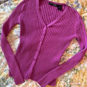 Vintage express pink button up